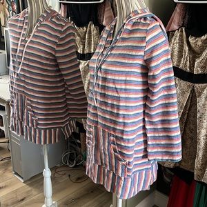 Hobie, girls 16, striped hoodie pullover